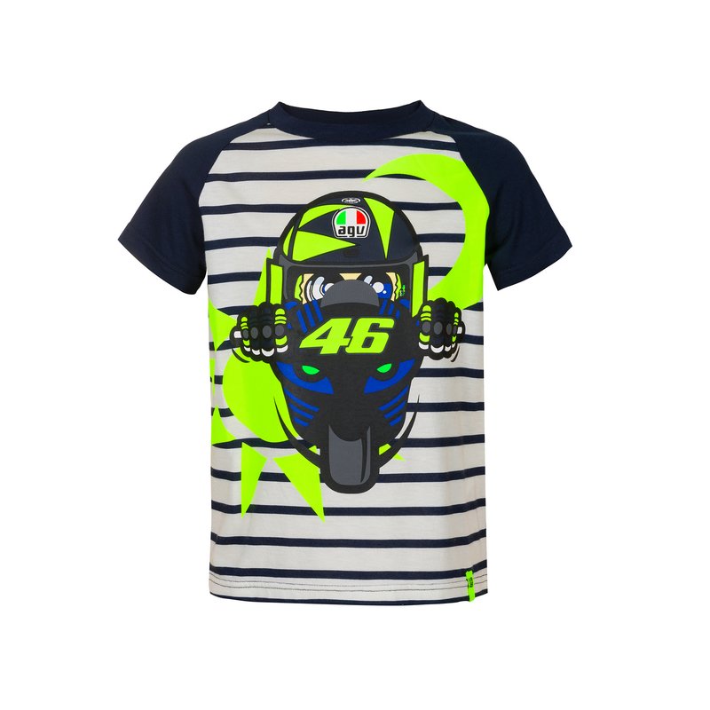 VR46 Motina Kids T-Shirt White Blue Size: 01-03