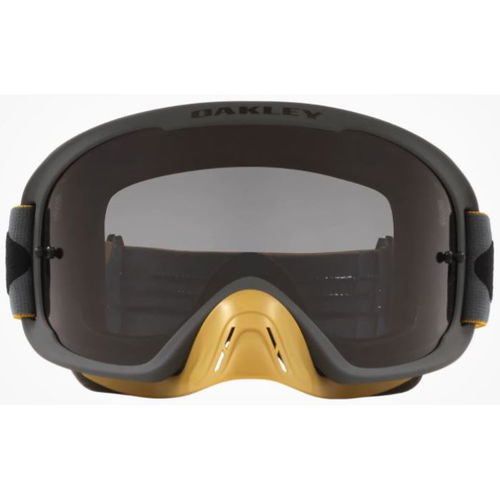 Oakley O Frame 2 Pro MX Goggle Tuff Blocks Gun Gold Dark Grey Lens Blocks Gun Gold Dark Grey Lens