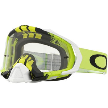 Oakley Mayhem Pro MX Goggles - Pinned Race Green Yellow/Clear Lens
