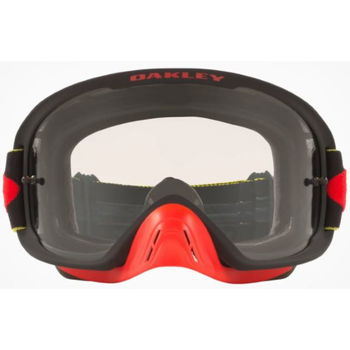 Oakley O Frame 2 Pro MX Goggle Tuff Blocks Yellow Red Clear Lens Blocks Yellow Red Clear Lens