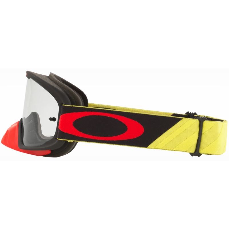 Oakley O Frame 2 Pro MX Goggle Tuff Blocks Yellow Red Clear Lens Blocks Yellow Red Clear Lens