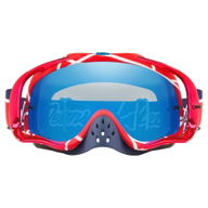 Crowbar TLD MX Goggles Metric Red White Black Iridium Lens