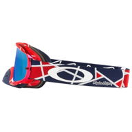 Crowbar TLD MX Goggles Metric Red White Black Iridium Lens