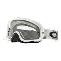 Crowbar MX Goggles - Matt White Speed Dual/Clear Lens
