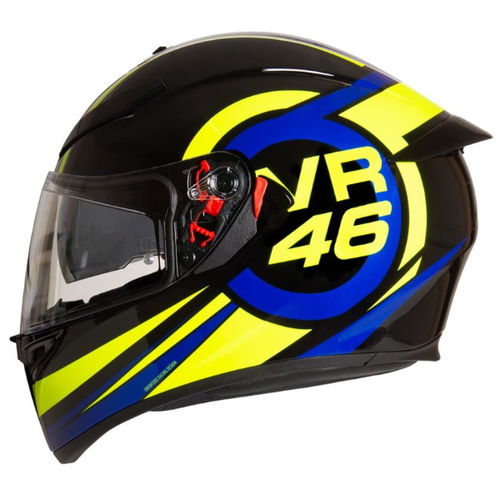 AGV K3 SV-S Ride 46 Full Face Motorcycle Helmet Left Side                                                                                                                                                                                                      