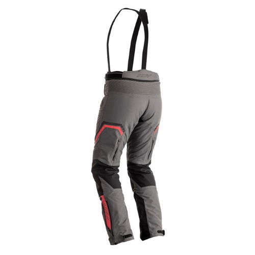 RST Pathfinder CE Grey Red Textile Motorcycle Jeans Rear                                                                                                                                                                                                       