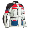 RST Adventure-X CE Ladies Ice Blue Red Textile Motorcycle Jacket Front                                                                                                                                                                                         