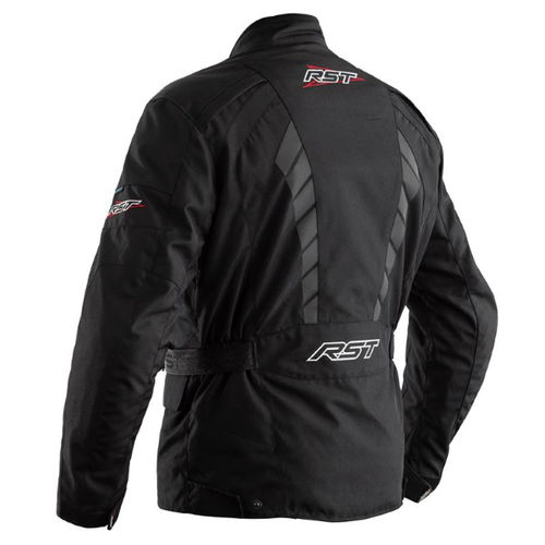 RST Alpha IV CE Black Textile Motorcycle Jacket Back                                                                                                                                                                                                           