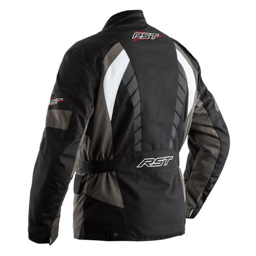 RST Alpha IV CE Black Gun Metal Textile Motorcycle Jacket Back                                                                                                                                                                                                 