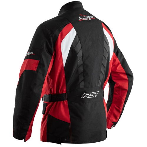 RST Alpha IV CE Black Red Textile Motorcycle Jacket Back                                                                                                                                                                                                       