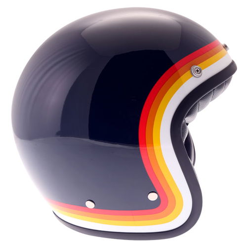 AGV X70 Riviera Blue Open Face Motorcycle Helmet Right Side                                                                                                                                                                                                    