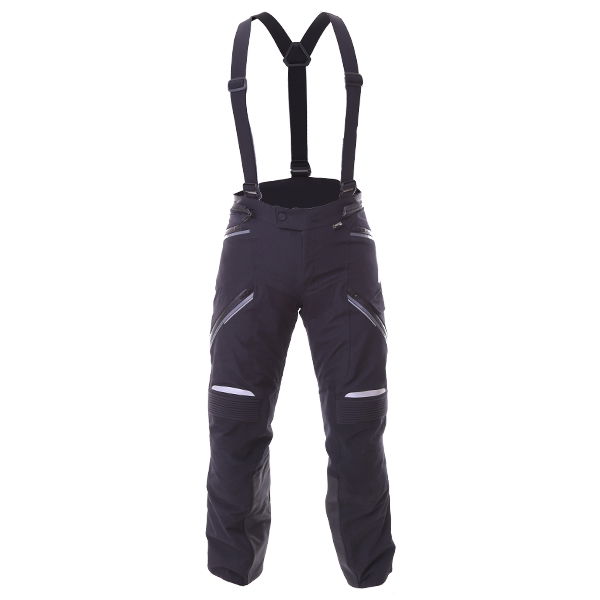 Alpinestars Big Sur Pro Mens Black Goretex Waterproof Textile Motorcycle Pants Front                                                                                                                                                                           