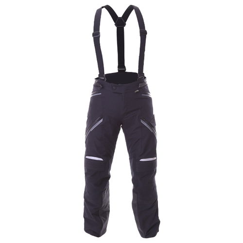 Alpinestars Big Sur Pro Mens Black Goretex Waterproof Textile Motorcycle Pants Front                                                                                                                                                                           