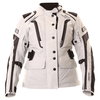 IXS Saragossa Ladies Grey Black Silver Goretex Waterproof Textile Motorcycle Jacket Front                                                                                                                                                                      
