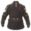 IXS Saragossa Ladies Black Yellow Goretex Waterproof Textile Motorcycle Jacket Back                                                                                                                                                                            