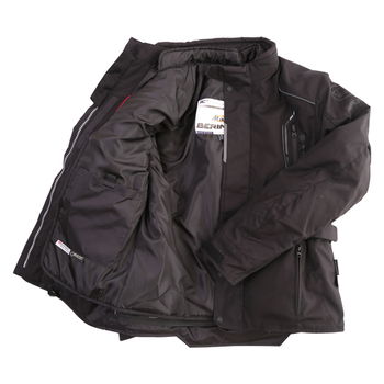 Bering Stomp Goretex Black Waterproof Motorcycle Jacket Inside                                                                                                                                                                                                 