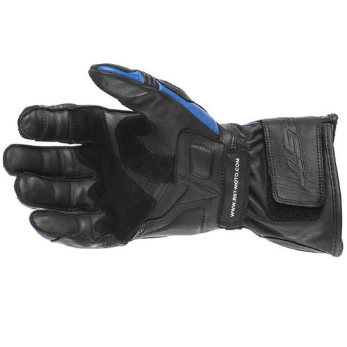 RST GT CE Mens Black Blue Motorcycle Gloves Palm                                                                                                                                                                                                               