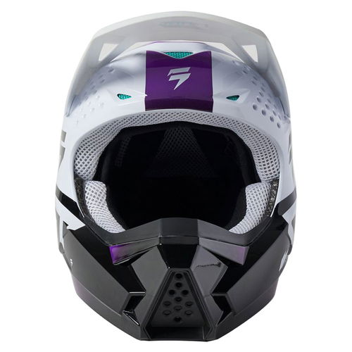 Shift White Label UV Youth Helmet White Ultvt Size: Youth -M