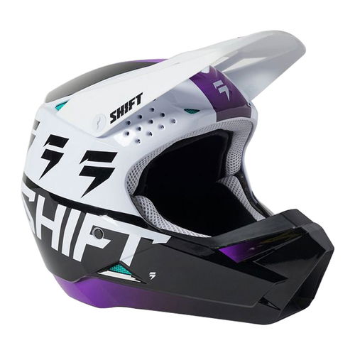 Shift White Label UV Youth Helmet White Ultvt Size: Youth -M