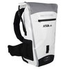 Oxford Products Aqua B-25 Grey White Back Pack Side View                                                                                                                                                                                                       