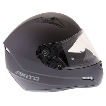 Akito Street Helmet Matt Black Size: XS