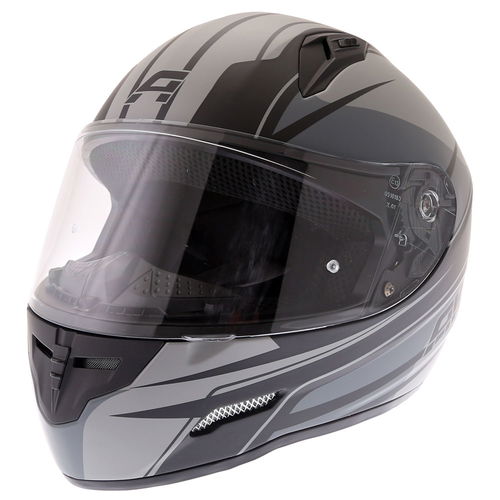 Akito Street Helmet Matt Black Gun Size: XS