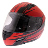 Street Helmet Matt Black Red