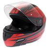 Akito Street Helmet Matt Black Red Size: XS