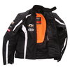 RST IOM TT Team CE Black White Textile Motorcycle Jacket Inside                                                                                                                                                                                                