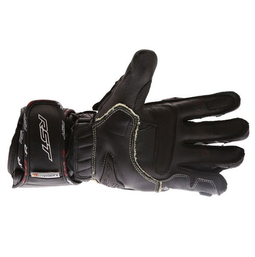 RST Tractech Evo R CE Black Motorcycle Gloves Palm                                                                                                                                                                                                             