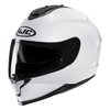 HJC C70 White Full Face Motorcycle Helmet Front Left                                                                                                                                                                                                           