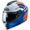 HJC C70 Curves Helmet White Red Blue Size: S