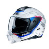 HJC C80 Bult Helmet White Red Blue Size: XS