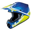 HJC CS-MX II Ellusion Blue Motocross Helmet Left Side                                                                                                                                                                                                          