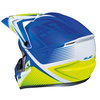 HJC CS-MX II Ellusion Blue Motocross Helmet Back Left                                                                                                                                                                                                          