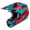 HJC CS-MX II Madax Red White Blue Motocross Helmet Lfet Side                                                                                                                                                                                                   