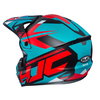 HJC CS-MX II Madax Red White Blue Motocross Helmet Back Left                                                                                                                                                                                                   