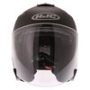 HJC IS-33 2 Matt Black Open Face Motorcycle Helmet Front                                                                                                                                                                                                       