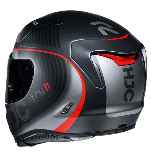 HJC RPHA 11 Bine Red Full Face Motorcycle Helmet Back Left                                                                                                                                                                                                     
