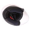 HJC IS-33 2 White Open Face Motorcycle Helmet Inside                                                                                                                                                                                                           