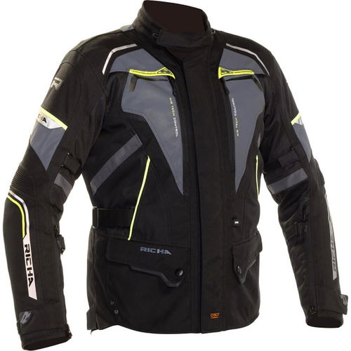 Richa Infinity 2 Flare Textile Motorcycle Jacket Front                                                                                                                                                                                                         