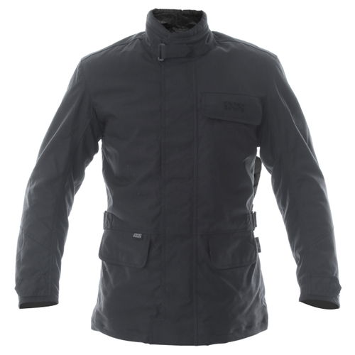 IXS City Black Textile Motorcycle Jacket Front                                                                                                                                                                                                                 