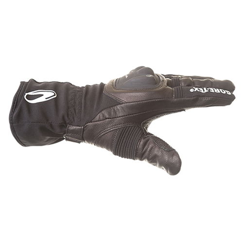 Richa Hurricane GoreTex Black Waterproof Motorcycle Gloves Thumb side                                                                                                                                                                                          