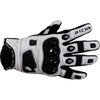 Richa Rock Black White Motorcycle Gloves Back                                                                                                                                                                                                                  
