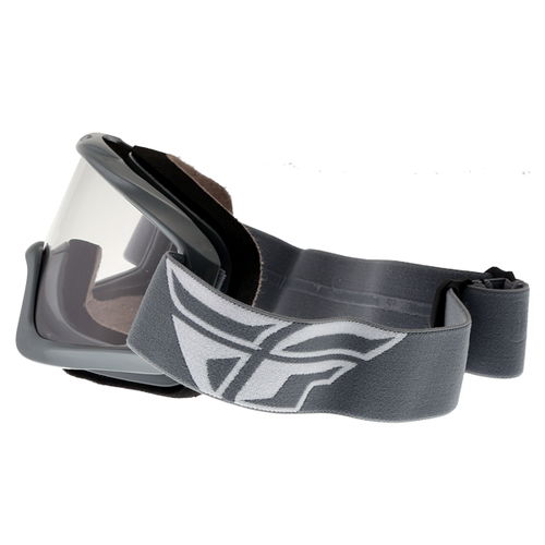 Fly Racing Focus Grey Goggles Left Side                                                                                                                                                                                                                        