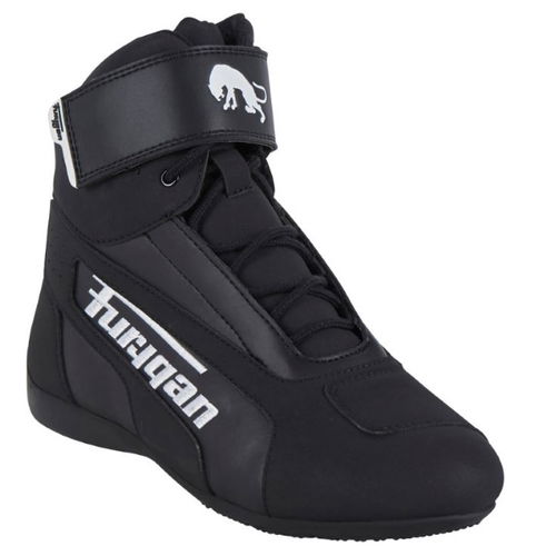 Furygan Zephyr D30 Black White Waterproof Motorcycle Ankle Boots Toe                                                                                                                                                                                           