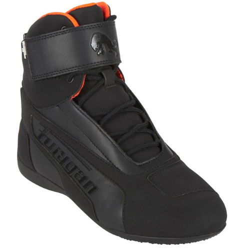 Furygan Zephyr D30 Waterproof Black Orange Motorcycle Ankle Boots Toe                                                                                                                                                                                          