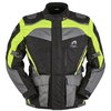 Furygan Apalaches Black Grey Yellow Textile Motorcycle Jacket Front                                                                                                                                                                                            