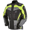 Furygan Apalaches Black Grey Yellow Textile Motorcycle Jacket Side                                                                                                                                                                                             