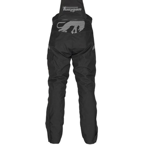 Furygan Apalaches Black Textile Motorcycle Pants Rear                                                                                                                                                                                                          
